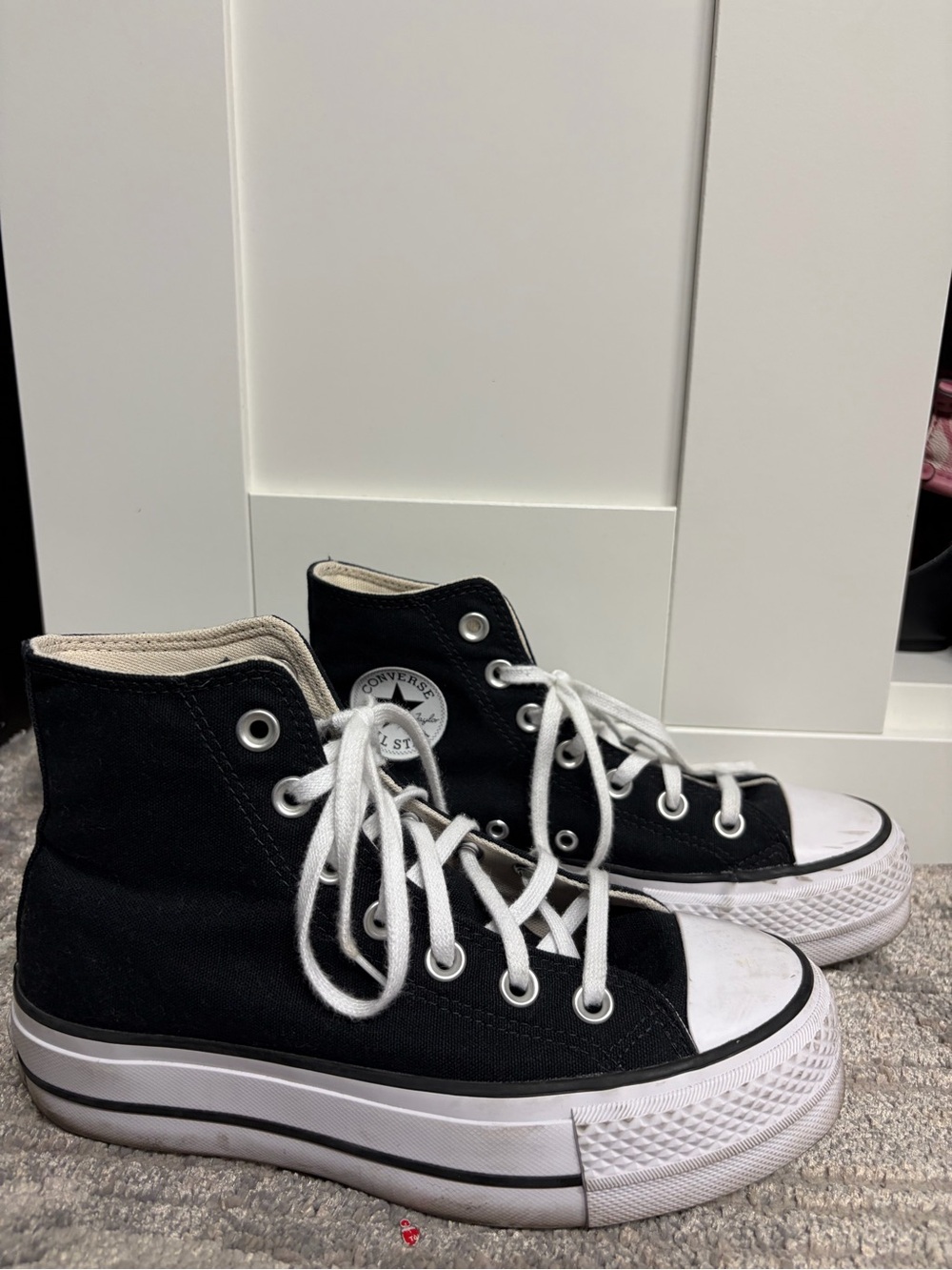 Converse Black and White Kids High Top Sneakers